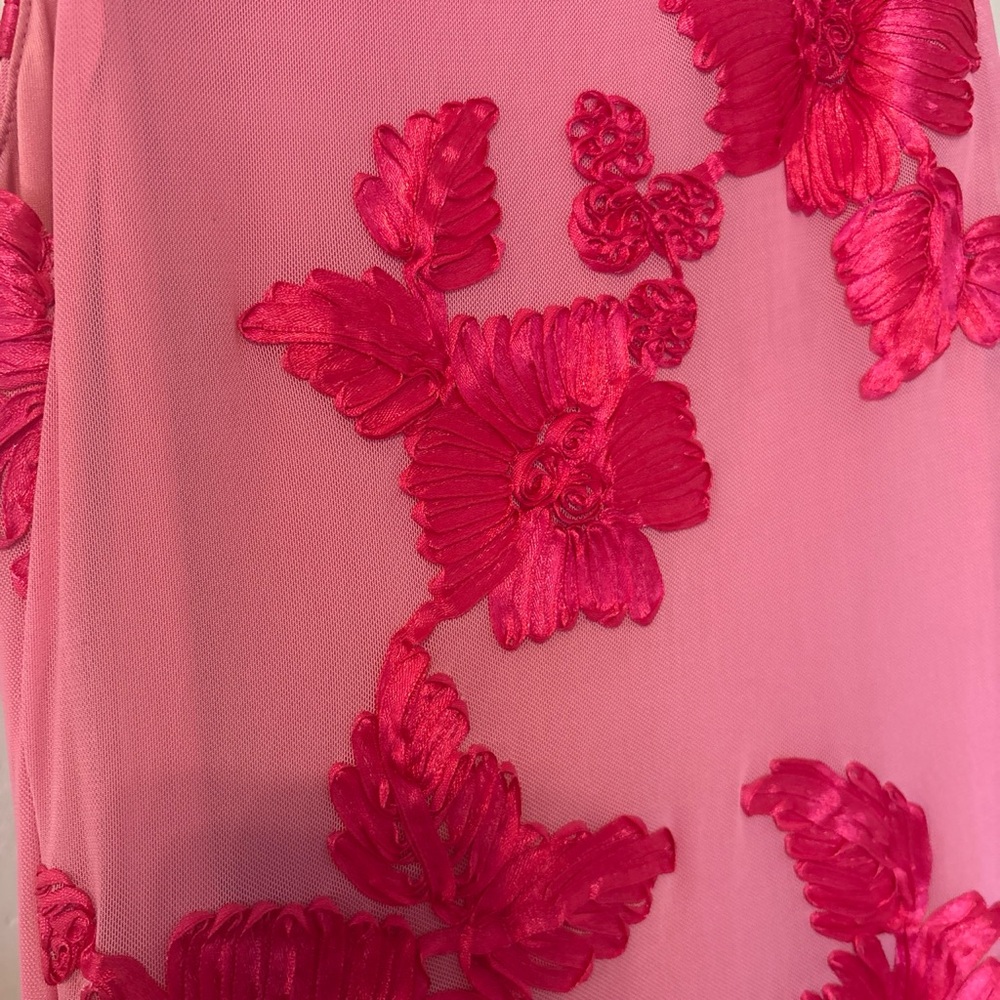 Princess Polly Pink Floral Embroidered Maxi Dress - Picture 3 of 3